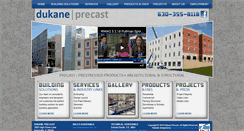 Desktop Screenshot of dukaneprecast.com